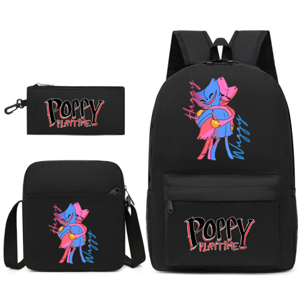 Poppy Play Time High School Ryggsäck Svart F1 The single shoulder bag