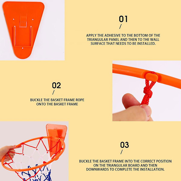 Indoor Handleshh Silents Basketball No Inflation Indoor Training Basketball for Home Orange 24cm