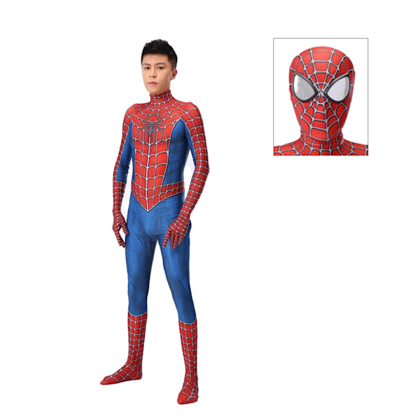 Halloween cos kostym barn jumpsuit huvudbonad kläder miles vuxen man gwine Spider tight man kläder Miles parallel 2 mesh 190