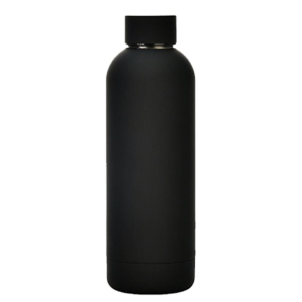 500 ml Smallmouth dubbellagers vakuumkolv, vattenkopp för utomhussport, vakuumkolv i rostfritt stål Ink black