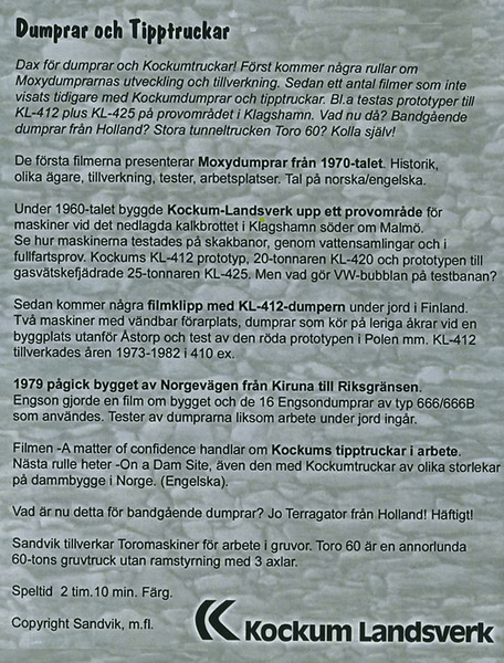 Dumprar och Tipptruckar (DVD)