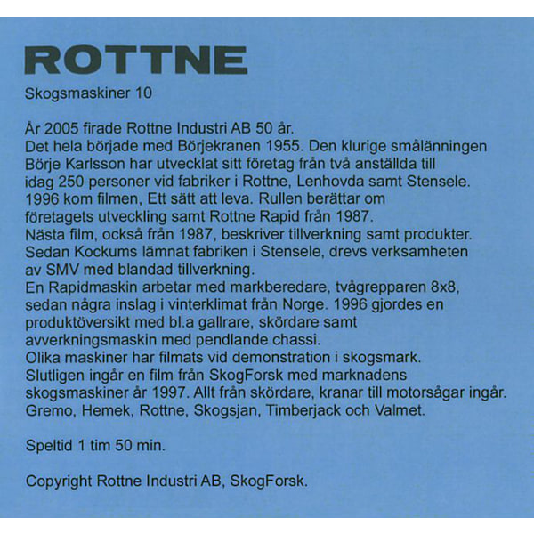 ROTTNE skogsmaskiner