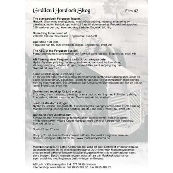 Grållen i Jord och Skog (DVD)
