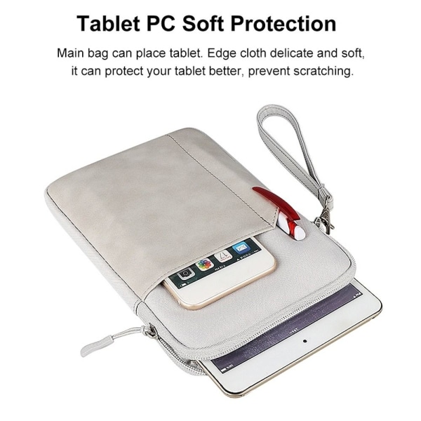 Käsilaukku Tablet Sleeve Case VAALEANHARMAA 12,3-12,9 TUUMALLE - spot-myynti Light Grey For 12.3-12.9 inch