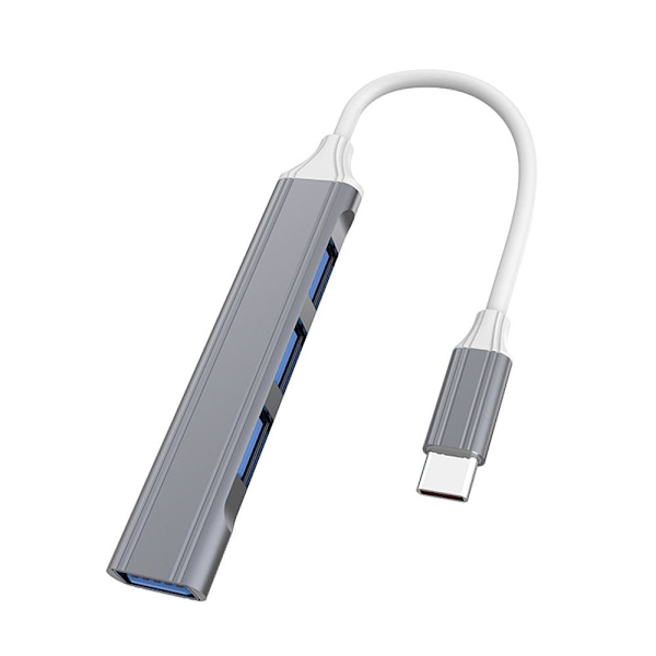 USB C HUB 3.0 Type-C Dock Station 4 -portti – spot-myynti USB 3.0 Grey
