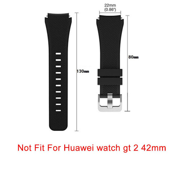 Huawei Watch GT/GT2 Watch Ranneke Silikoniranneke 22 mm ranneke - korkea laatu yellow