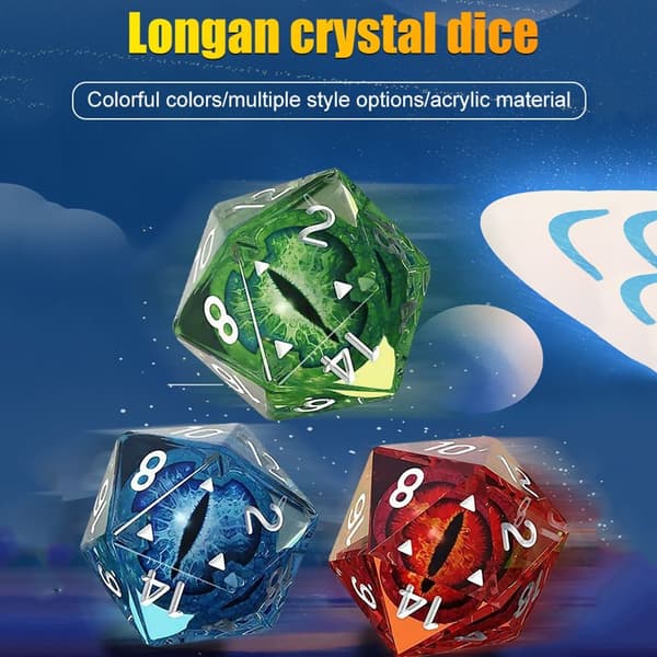 Dragon Eye Dice Longan Dice WHITE - korkea laatu White