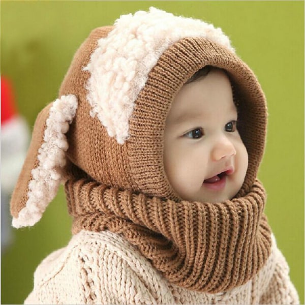 Vauvan talvihattu Toddler Lämmin hattu BRUNN - varastossa brown
