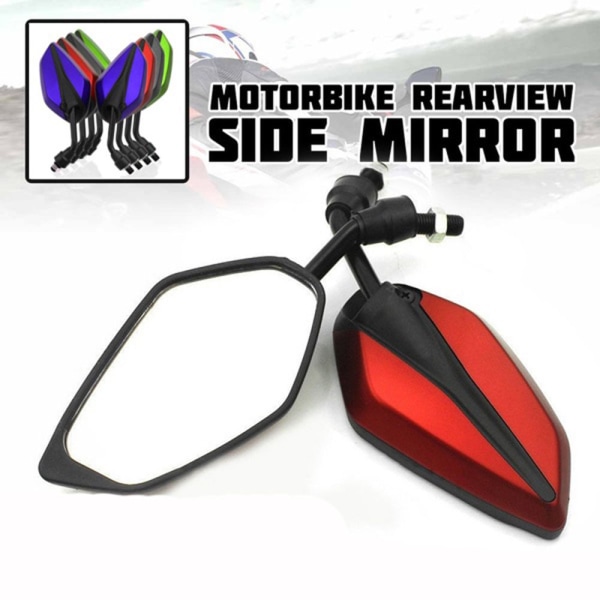 2 kpl Taustapeili Mirror Spoiler RED - varastossa red