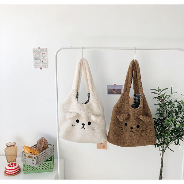 Handväska Shoppingväska BEIGE - spot försäljning