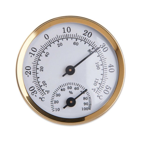 Termometer Hygrometer Fuktighetsmätare SILVER-GRÖN - spot försäljning Silver-Green