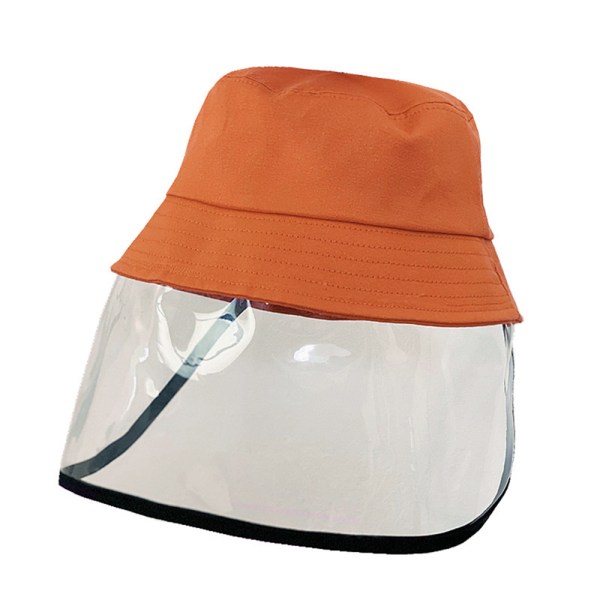 Skyddshatt Anti-saliv Cap Baby Transparent Bucket Cap Sun - spot sales orange