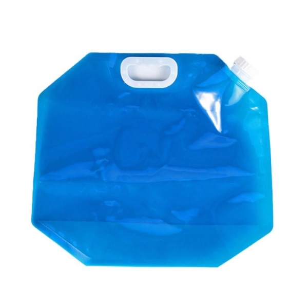 Utomhus Bärbar vattenpåse i plast med hopfällbar behållare - on stock White 10L With faucet