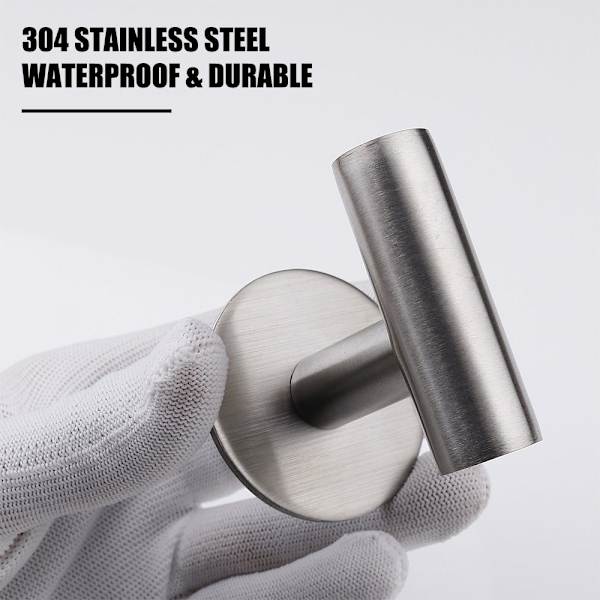 1/2/4 KPL Itsekiinnittyvät koukut Vaatekoukut SILVER 2 KPL - varastossa silver 2PCS