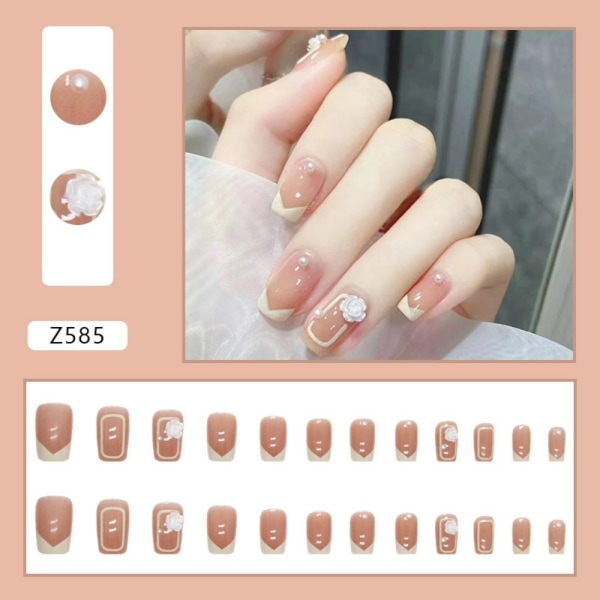 24 kpl False Nails Short Square - varastossa W338