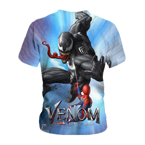 Spiderman printed T-shirt Tecknad T-shirt med kort ärm - on stock C 130cm