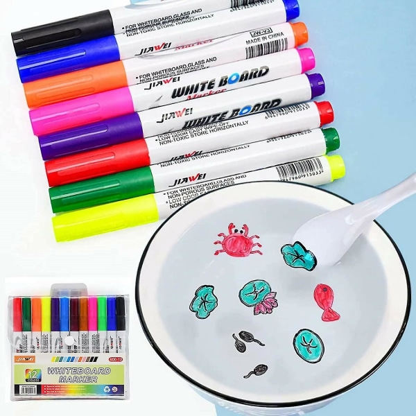 8 Färg Magic Water Pen Målning Flytande Marker Pen - on stock