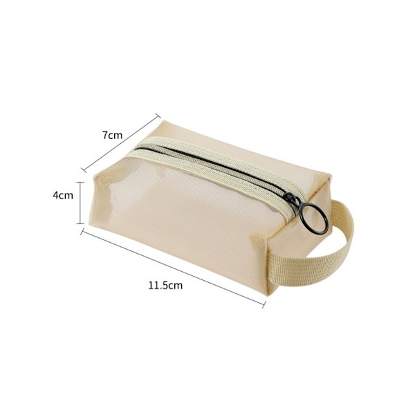 1 kpl Matkakosmetiikkakassi Meikkipussi BEIGE S - spot-myynti Beige S-S