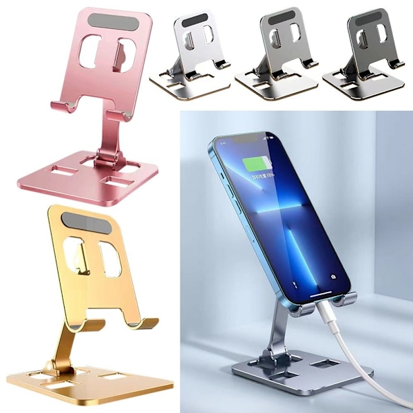 Mobiltelefonhållare Tablettfällbart ställ ROSE GULD - high quality Rose Gold