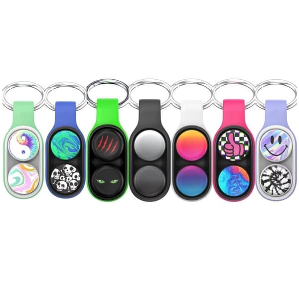 Pop Puck Hand Spinner Elastisk Pop up Magnet Leker HVIT - on stock White