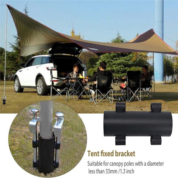 Camping Stång Hållare Stander Fast Clip Markis Tillbehör Utomhus - on stock