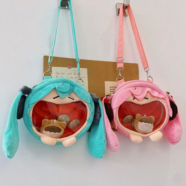 Hatsune Miku Axelväska Ryggsäck ROSA - stock Pink