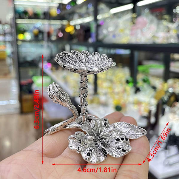 Kukkaesittelytelineen pidike Crystal Ball Base SILVER - varastossa Silver