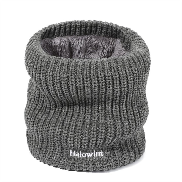 Stickad Neck Damask Halsvärmare VINRÖTT - high quality wine red