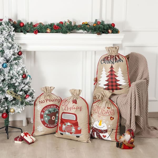 Christmas Snowman Sacks Presentpåsar B - spot sales