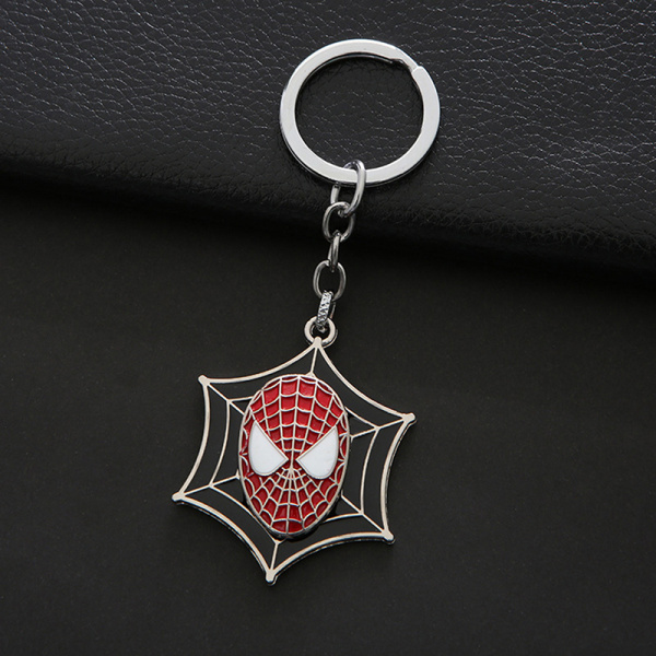 Spider-Man Zinklegering Roterbar Nyckelring Skolväska Ryggsäck Orn - high quality C