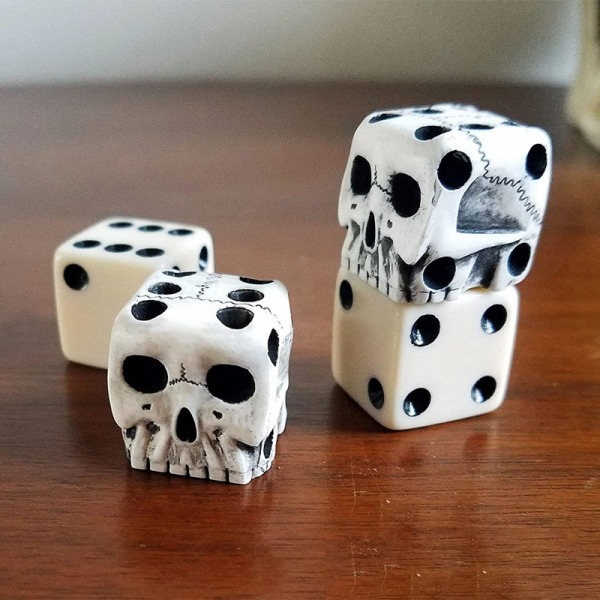 Skull Dice Halloween -joululelu, 3D Skull Dice - korkea laatu