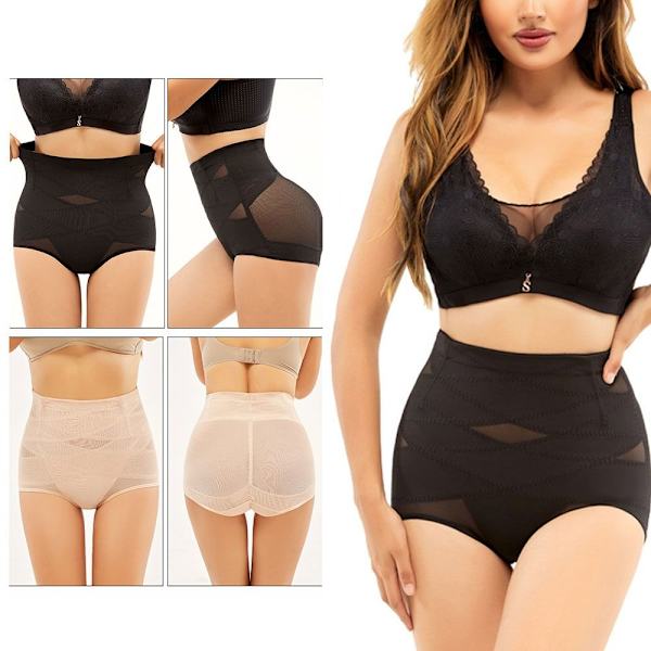 Midja Shapewear Body Shaper SVART M - high quality black M-M