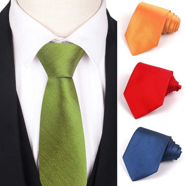 2 kpl Tie Solid color PUNAINEN - varastossa red