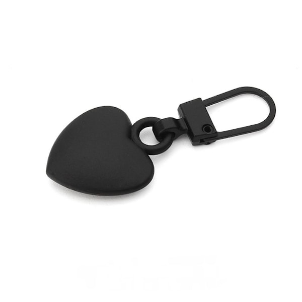 5 STK Metall Dragkedja Huvud Dragkedja SVART - high quality Black