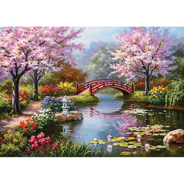 Diamond painting / Dekorativ målning DIY 5D-40x30cm-Landskap