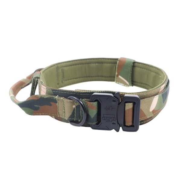 Koiran kaulapanta Military Soft Handle Leash Set Dog - varastossa camouflage M