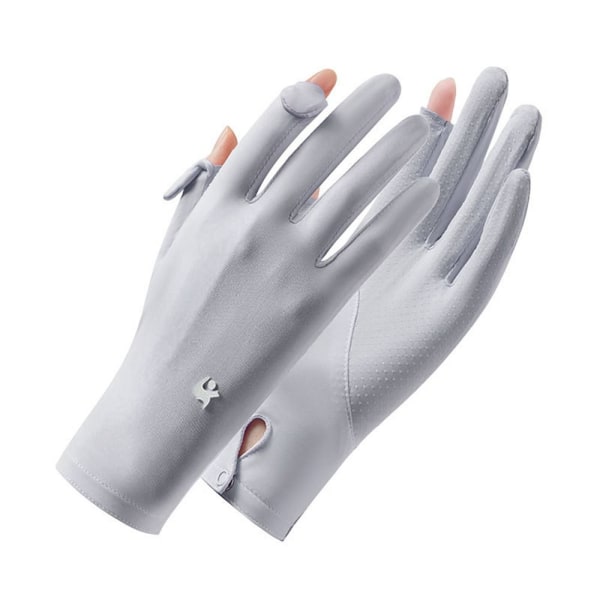 Ice Silk Gloves Anti-UV Gloves PINK - spot ale pink