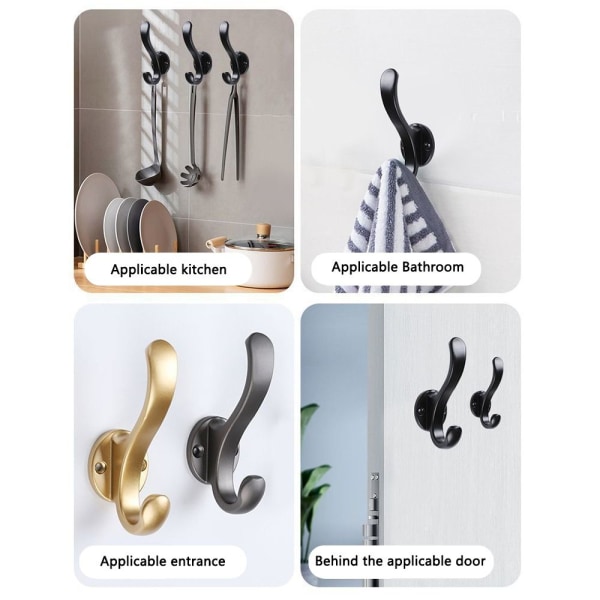 Klädkrokar Väggkrok GRÅ - on stock Gray