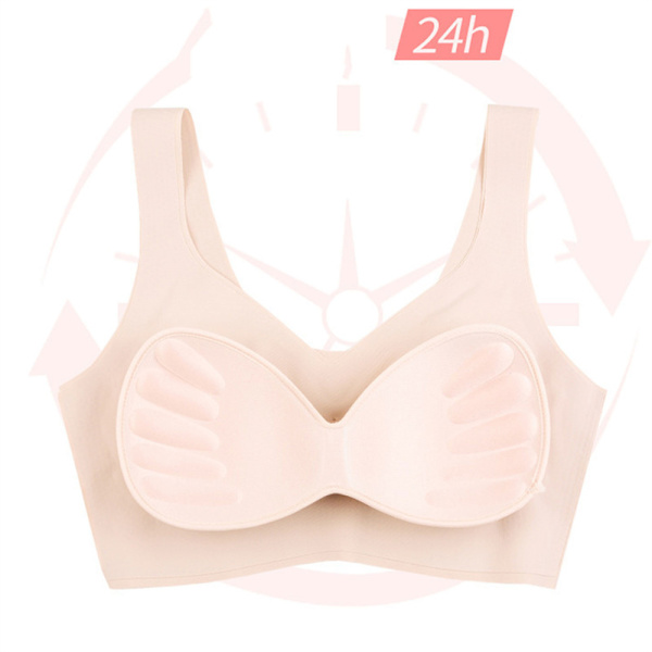 Rintaliivit Saumaton liivi Rintaliivit Push Up Alusvaatteet Rinnallinen makuupusero P - varasto Army green 2XL