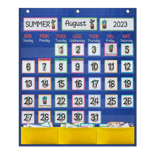 Classroom Calendar Set Calendar Pocket Chart - high quality 3