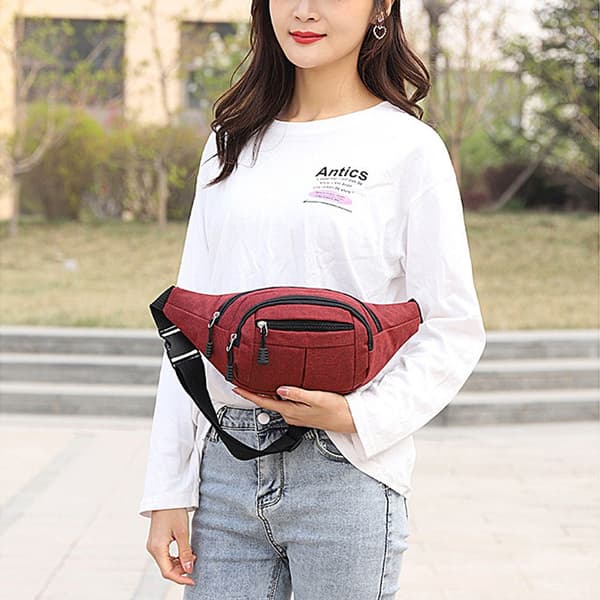 Midja Bröstpaket Crossbody Handväskor GRÅ - stock grey