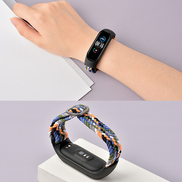 Xiaomi Mi Band 3/4/5/6 Strap Rannekorulle - spot-myynti denim