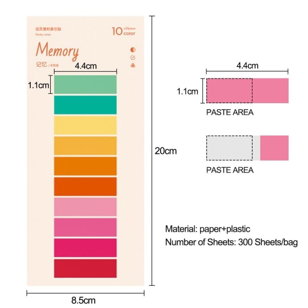 4Bag Sticky Notes Memo Pad - stock 3