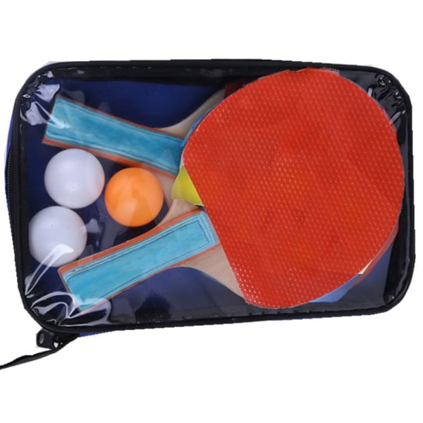 Bordtennis Paddlar Case Ping Pong Rackets Väska BLÅ - stock blue