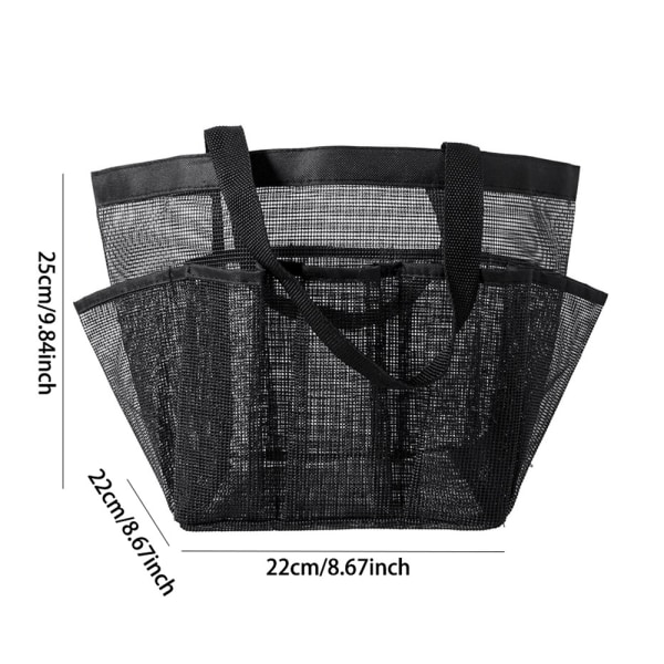 Mesh Dusch Caddy Portable för sovsal Tote Bag Toalettartiklar - high quality