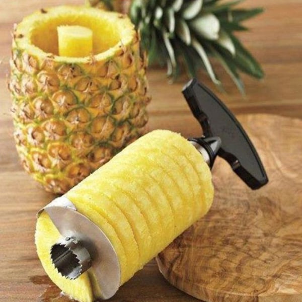 Ananasskalare Ananasskärare Fruktskärare Corer Skivare Rostfritt stål Lätt att använda Tillbehör Köksredskap Hushållsartiklar - spot försäljning