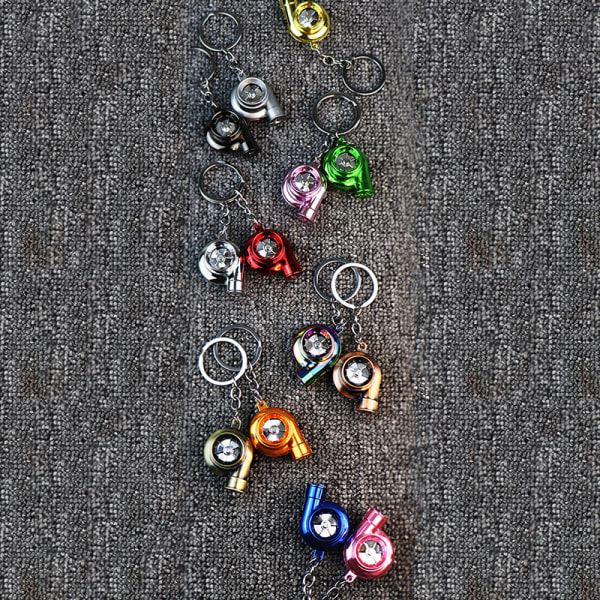 Electric Mini Turbo Key Ring Spinning Turbine Key - varastossa Multicolor one size
