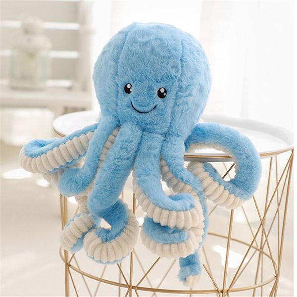 Ocean Octopus Plyschleksak BLÅ 18CM - high quality blue 18cm-18cm