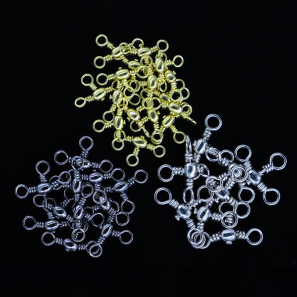 50 st/lot Fishing Rolling Swivels Connector Tackle 9 - high quality 9