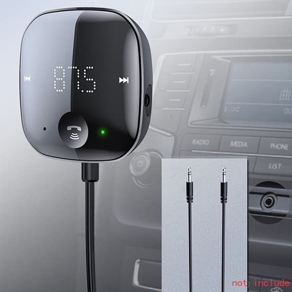 Bluetooth-sovitin Autosovitin FM Bluetooth - spot-myynti Black